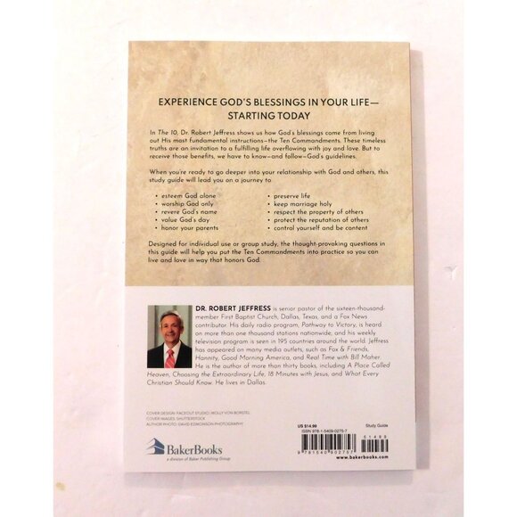 The 10 Study Guide By Dr. Robert Jeffress Pathway to Victory 2023 Trade PB - Picture 2 of 4
